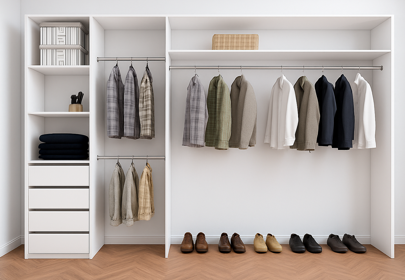 A heavy-duty wardrobe in a commercial setting.